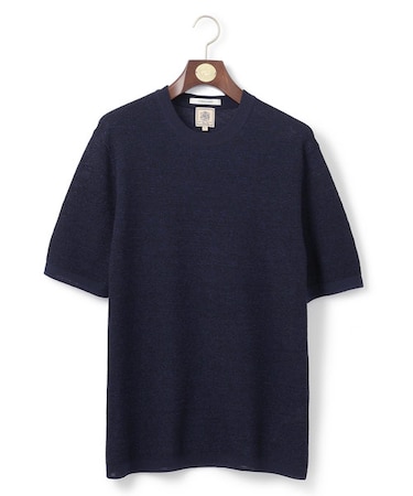 【ビジネスインナー推奨】【HYBRID LINEN】ニットTシャツ