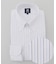 【PREMIUM PLEATS / 形態安定】スーピマコットンパナマストライプ ドレスシャツ / B.D.