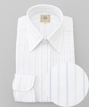 【WEB・一部店舗限定】コットンリネンオルタネートストライプ シャツ / レギュラー