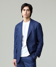 【ストレッチ / 洗える / 吸水速乾/ 接触冷感】【J.PRESS-POOL WOOL】ジャージーセットアップ ジャケット_25年モデル