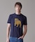新色登場！【毎シーズン大好評】【UNISEX】ファブリックワッペン バックブルTシャツ