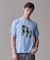 新色登場！【毎シーズン大好評】【UNISEX】ファブリックワッペン バックブルTシャツ