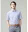 酷暑の清潔感もこれ一枚で【吸水速乾 / 抗菌防臭 / 防シワ】【J.PRESS OXFORD JERSEY】カノコインレイストライプ 半袖シャツ / B.D.