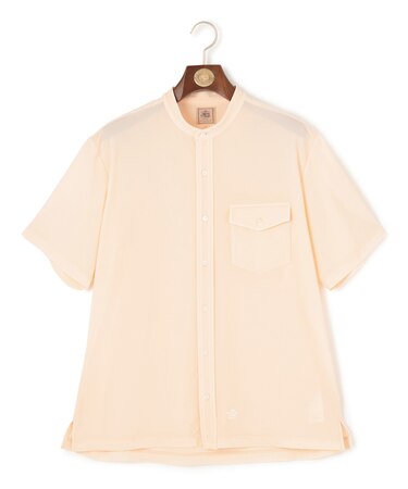 驚異的な機能性!【接触冷感 / UVカット / ストレッチ / 高通気性 / 防シワ】【MECHANICAL】ジャージーバンドカラー シャツ