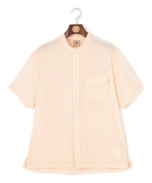 驚異的な機能性!【接触冷感 / UVカット / ストレッチ / 高通気性 / 防シワ】【MECHANICAL】ジャージーバンドカラー シャツ