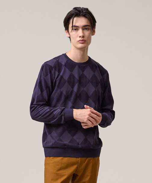 アーガイルワントーンリンクス ロングスリーブ Tシャツ