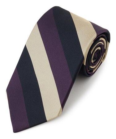 【JAPANESE TWILL&REPPE STRIPE COLLECTION】 レジメンタル ネクタイ