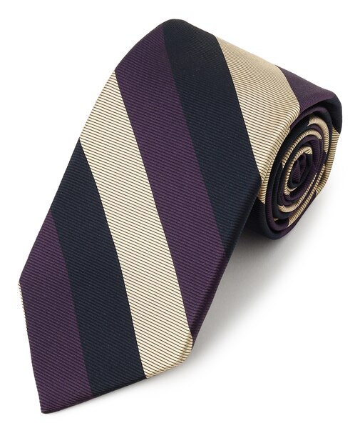 【JAPANESE TWILL&REPPE STRIPE COLLECTION】 レジメンタル ネクタイ