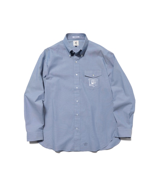 【AaronChang】【UNISEX】コットンダンガリー シャツ / B.D. / Baggy-Fit