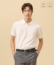クールビズ対応【接触冷感 / 吸水速乾】【J.PRESS PREMIUM JERSEY】スキッパー ポロシャツ