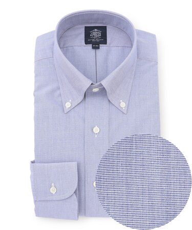【26年春夏シーズン柄】【PREMIUM PLEATS / 形態安定】スーピマコットンエンドオンエンド シャツ / B.D.