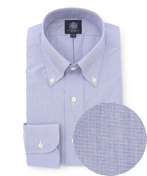 【26年春夏シーズン柄】【PREMIUM PLEATS / 形態安定】スーピマコットンエンドオンエンド シャツ / B.D.