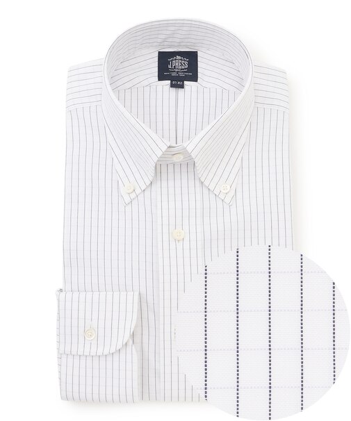 【26年春夏シーズン柄】【PREMIUM PLEATS / 形態安定】スーピマコットングラフチェック シャツ / B.D.