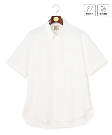 【KING SIZE】【吸水速乾 / 抗菌防臭 / 遮熱 / 防シワ】【J.PRESS OXFORD JERSEY】カノコインレイ半袖 シャツ / B.D.