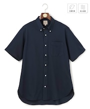 【KING SIZE】【吸水速乾 / 抗菌防臭 / 遮熱 / 防シワ】【J.PRESS OXFORD JERSEY】カノコインレイ半袖 シャツ / B.D.