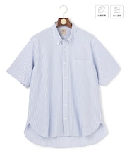 【KING SIZE】【吸水速乾 / 抗菌防臭 / 遮熱 / 防シワ】【J.PRESS OXFORD JERSEY】カノコインレイ半袖 シャツ / B.D.