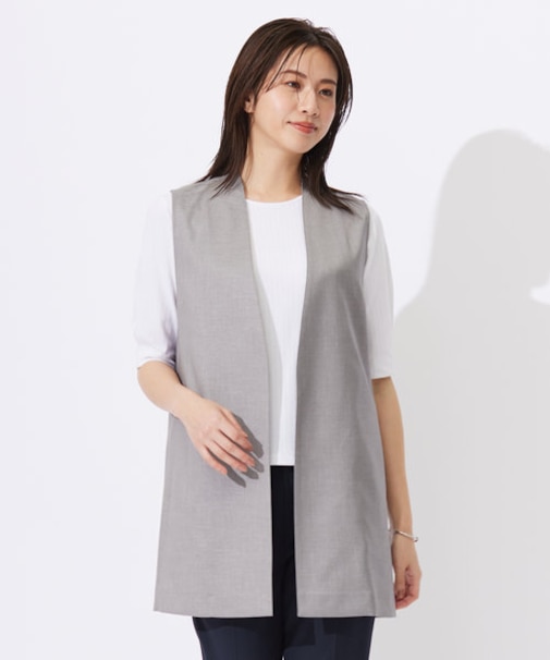 【セットアップ対応・洗える・UVケア・速乾】 OXIJEWELストレッチ ジレ
