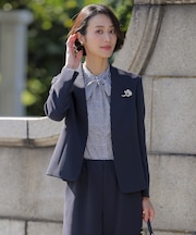 【セットアップ対応】セラテリーダブルクロス ノーカラー ジャケット
