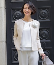 【セットアップ対応】Light Tweed ノーカラー ジャケット