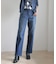 【洗える】BASIC STRETCH DENIM ボーイフィット パンツ