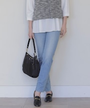 【洗える】BASIC STRETCH DENIM スキニー パンツ