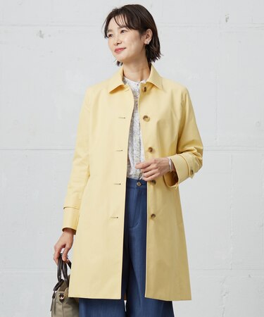【撥水・WEB限定カラーあり】コットンポリエステル ツイル ロング コート