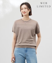 【WEB限定カラーあり・洗える】Vis/Peスパーク ストライプ ニット