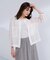 【洗える】Sheer Vis リネン ノーカラー ブルゾン