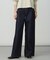 【洗える】BASIC STRETCH DENIM ワイド ストレート デニム