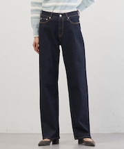 【洗える】BASIC STRETCH DENIM ボーイフィット デニム