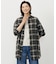 【WEB限定カラーあり・洗える】SOFT SHEER チェック ロング シャツ