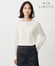 【WEB限定】シアーストレッチフライス クルーネック シアー カットソー