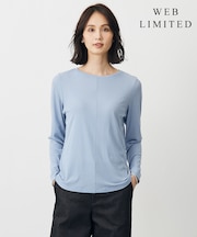 【WEB限定】シアーストレッチフライス クルーネック シアー カットソー