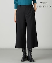 【WEB限定カラーあり】ツムギートflannel クロップド パンツ