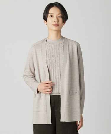 【着丈が選べる】KNIT BASIC ロング カーディガン