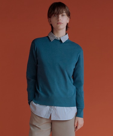 SOFT TOUCH WOOL 立ち襟 ニット