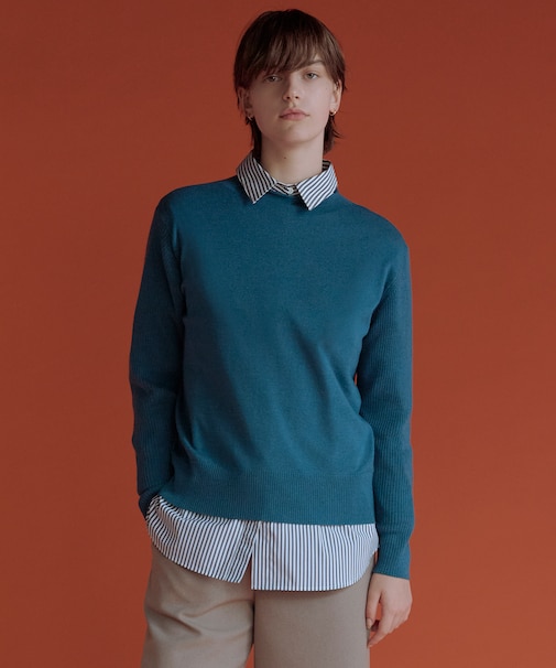 SOFT TOUCH WOOL 立ち襟 ニット
