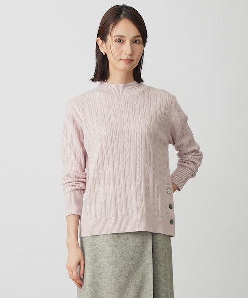 WOOL BLEND AIR ハイネック ニット