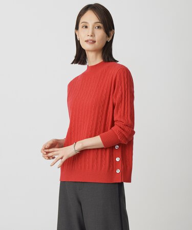 WOOL BLEND AIR ハイネック ニット