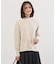 ORGANIC GASS COTTON クルーネック カーディガン