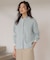 ORGANIC GASS COTTON クルーネック カーディガン