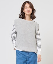 【WEB限定カラーあり・プラスワンアイテムに】LINEN COTTON ニット ベスト