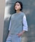 【WEB限定カラーあり・プラスワンアイテムに】LINEN COTTON ニット ベスト