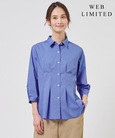【WEB限定カラーあり】SOFT TC ストレッチ シャツ ブラウス