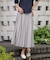 エアリースパンボイル プリーツ スカート