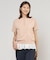 COOL MINT COTTON POLYESTER ヘンリーネック ニット プルオーバー