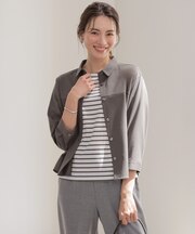 【冷房対策に・WEB限定カラーあり】タイプライターライクジャージー シャツ カットソー