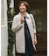 【WEB限定カラーあり】コンパクトタフタキルティング ステンカラー ロング コート