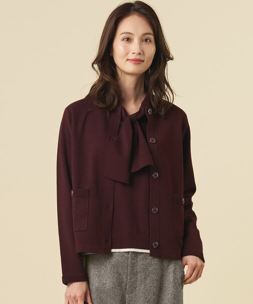 【季節の変わり目に】WORSTED WOOL BLEND カーディガン