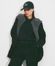 【リバーシブル着用可能】 リバーシブルキルト ミドル丈コート